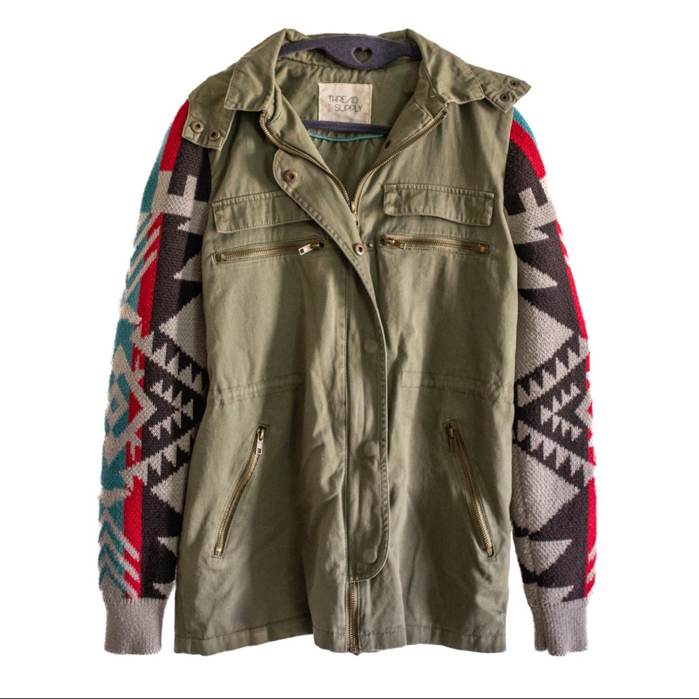 Thread & Supply Olive Green Utility Jacket